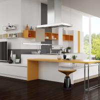 Armoire de cuisine de barbecue extérieure en verre en aluminium en acier inoxydable