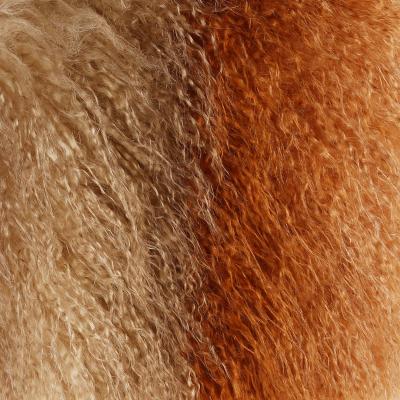 Tecido de pele falsa de madeira de madeira curvilínea para casaco e almofadas de inverno em qualquer cor PANTONE