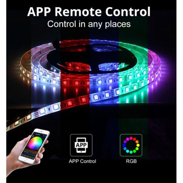 5050 радиотелеграф приложения USB RGB DC12V 3m привел свет прокладки