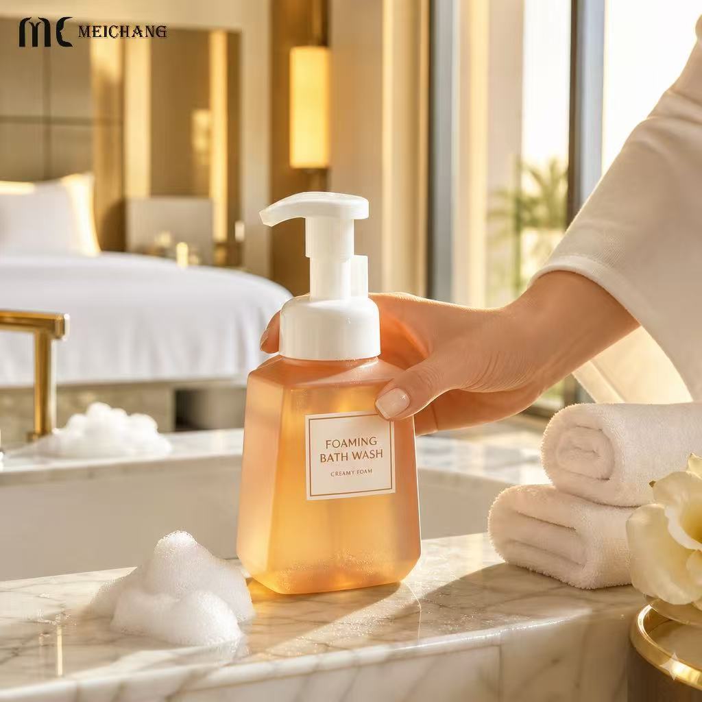 280ml PE Foaming Pump Bottle for Personal Care and Household Cleaning（MC-1807）