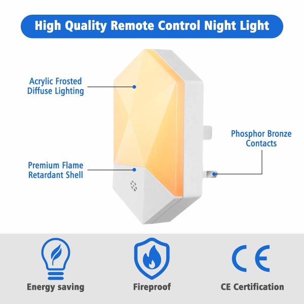 16 Colors Ambient Night Light Plug Into Wall For Bathroom Stair