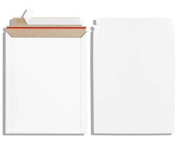 Custom White Cardboard Envelope Lightweight Kraft Cardboard Envelopes For Protecting Documents