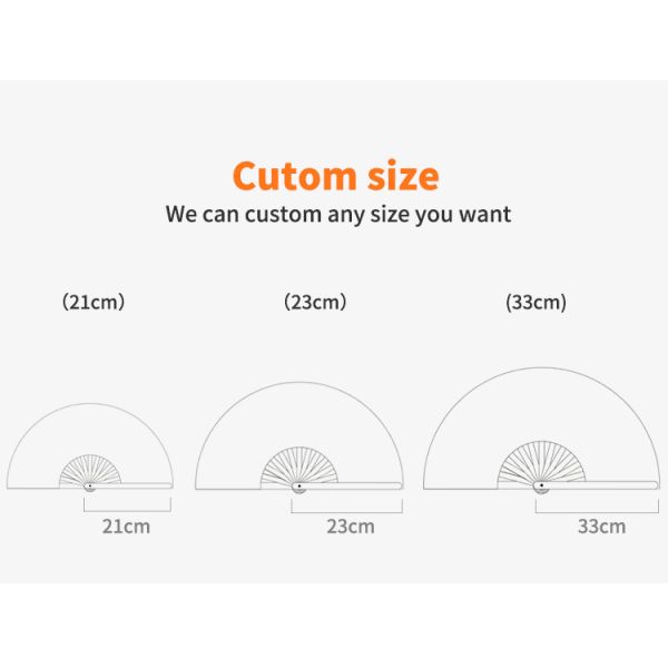 13inch Loud Noise Personalized Big Rave Clack Kung Fu Fan Wedding Folding Hand Fans