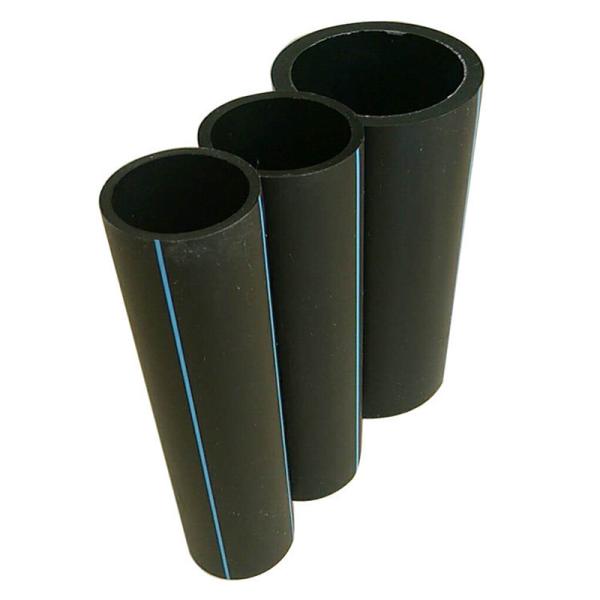 160mm Hdpe Water Supply Pipes Black Pe100 Sdr 17 Plastic Customized