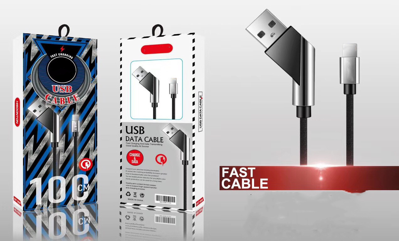 Шнур кабеля заряжателя USB ODM OEM заплел кабель Iphone нейлона высокоскоростной