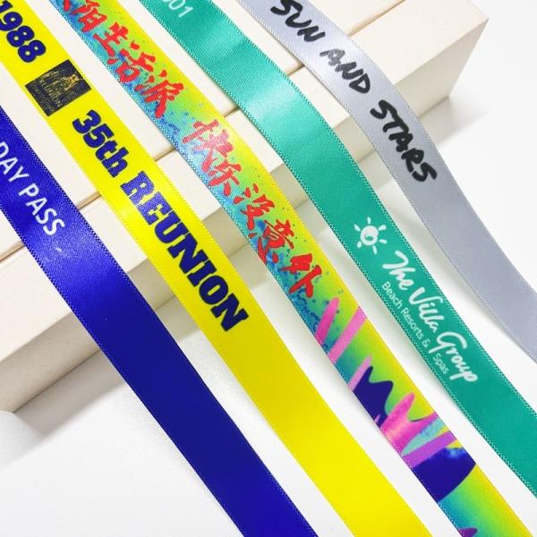 Customization Logo Polyester Woven Cloth Wristbands Concert Promotion Events Gift Adjustable Length