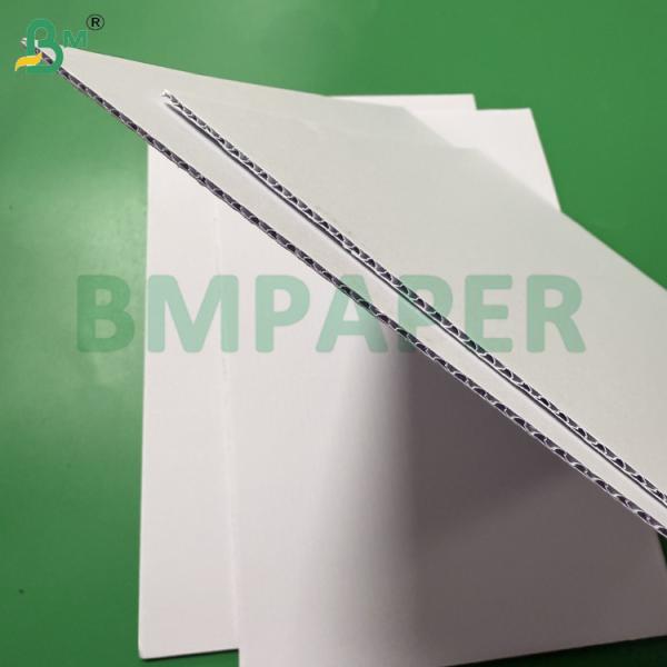 Both Sides Matte White Uncoated E Flute Corrugated Board 140g+100g+140g