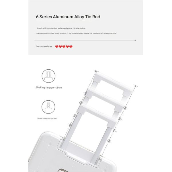 1084 Front-opening TSA-approved trolley case, ABS+PC aluminum frame luggage versatile travel luggage
