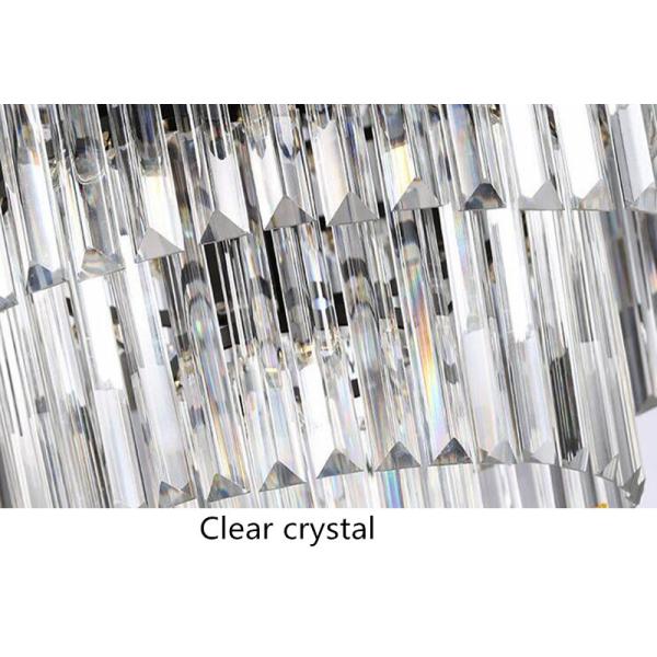 Modern Vintage Crystal Prism Chrome Black body Ceiling light crystal chandelier ceiling lights(WH-CA-54)