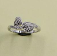 Anillo apilable CZ AAA 925 de plata esterlina CZ anillos pera / oval / redondo / chevron / corte de corazón CZ anillo de piedra preciosa