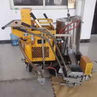 Máquina de estiramiento de pavimento termoplástico 3-5mm Bulto ajustable para marcado de líneas convexas
