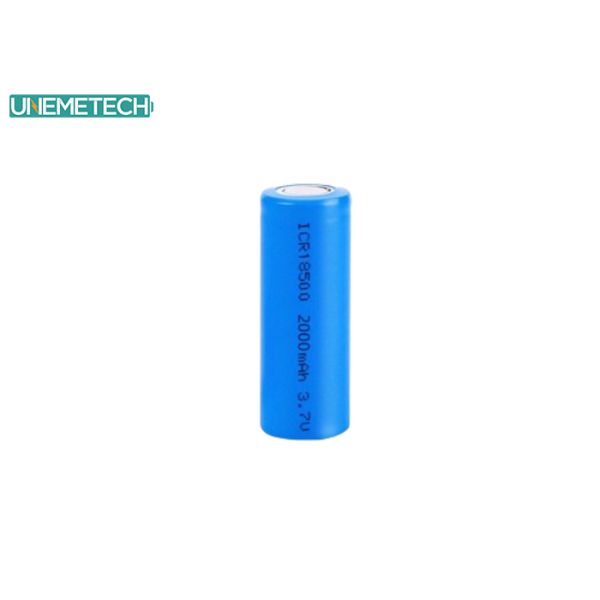 18500 3.7V 2000mAh High Capacity Cylindrical Lithium Ion Battery for Power Tools