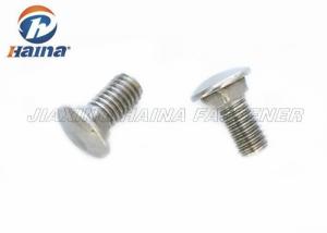 SS304 M8 Full Thread Square Neck Bolts 50mm Length carriage bolts