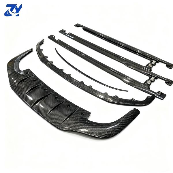 For Bentley Continental GT High-Gloss Carbon Fiber Front Bumper Lip Kit New High Quality Body Kit for Upgrade