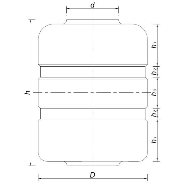 Энергия поглощает анти- барьер ролика шоссе высоты 510mm удара