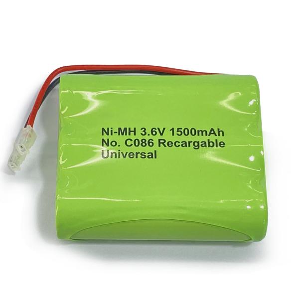 1500mAh 3.6A AA NiMH バッテリー パック 電気メーターと太陽光