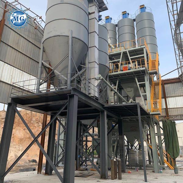 Automatic Feeding Dry Powder Mortar Mixer Machine Wall Putty Plaster Skim Coat Mixing Equipment Floor Tile Adhesive Manufacturing Plant