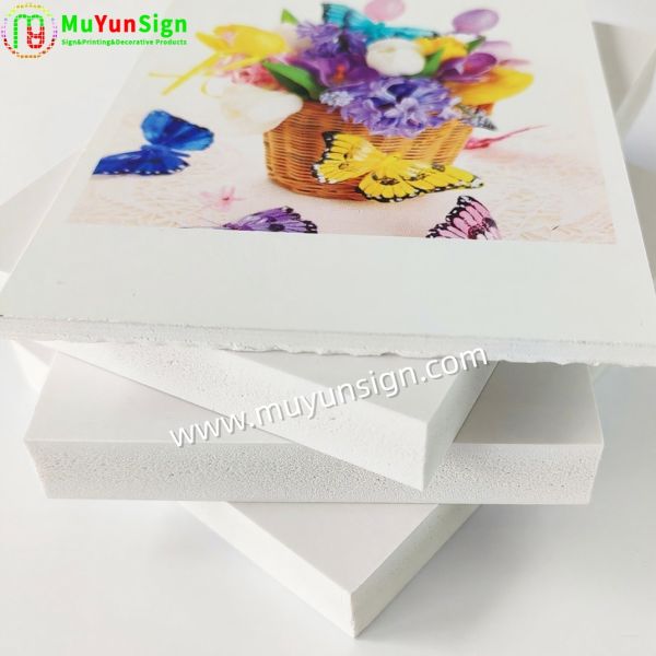 Printable PVC Foam Sheet UV Ink Printability Glossy Large Scale