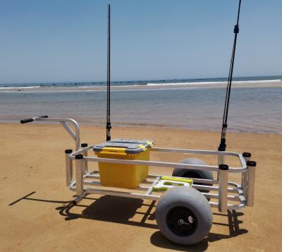 Large Beach Wagon Cart Aluminum Fishing Cart For Beach