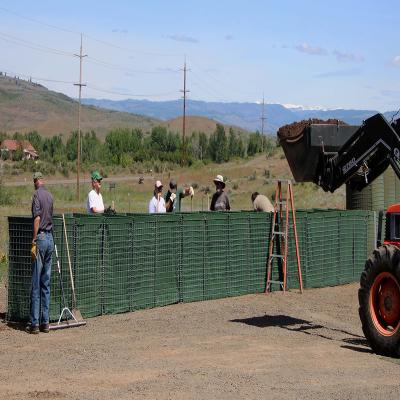 Barreira defensiva 4mm do controlo de cheias militar de Hesco Mil1 da cesta de Gabion