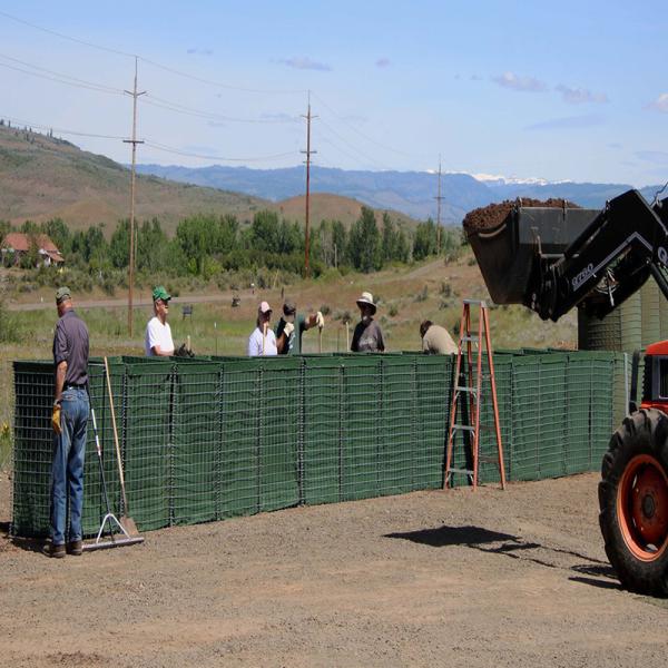 Barreira defensiva 4mm do controlo de cheias militar de Hesco Mil1 da cesta de Gabion