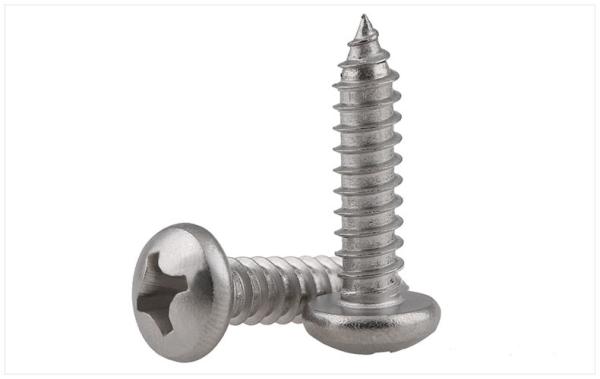 Stainless Steel Phillips Rounded Head Screws for Sheet Metal DIN7981 Pan Head Phillips Drive Tapping Screws
