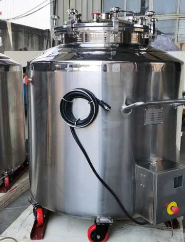 Зеркальное полирование мягкозелевые емкости для хранения лекарств 50-600L цилиндрическая форма