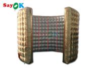 Customizado inflável 360 Photo Booth Forma Recinto de ouro inflável Backdrop Booth