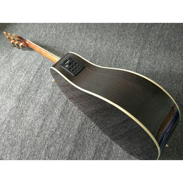 Guitar Factory Customization Acoustic Guitar Vintage Top AAA Sitka Solid Spruce Body Guitar with Fishman pickups