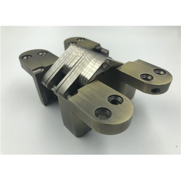 Antique Brass Concealed Cabinet Hinges / Zinc Alloy Hidden Closet Door Hinges