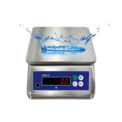 All Stainless Steel Table Scale with Double Screen and IP68 Protection Level 30kg