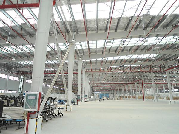 Welded H Section Prefab Steel Warehouse Buildings High Strength