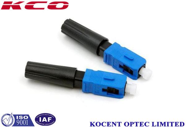 E2000 Multimode Fiber Optic Fast Connector , Sc Fiber Coupler  Assembly