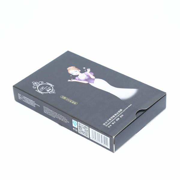 Pink Folding Cardboard Gift Boxes For Mask Packaging Gold Foil Stamping