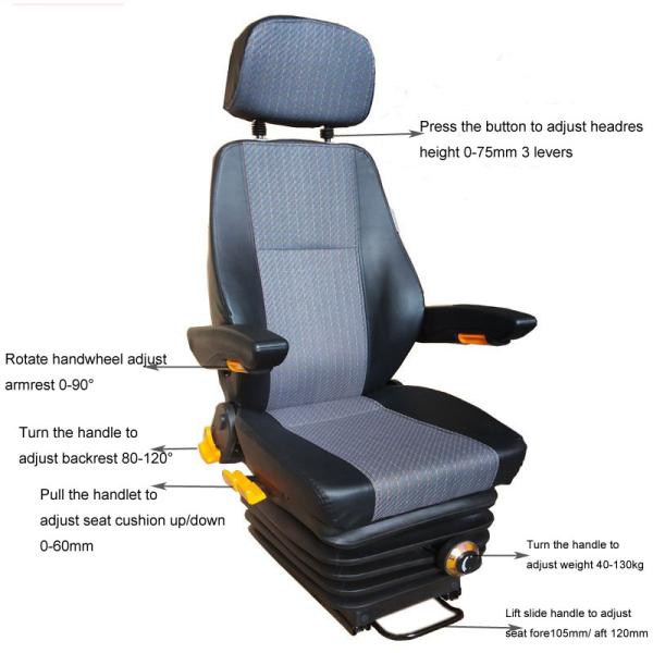 Professional Mechanism Mechanical Suspension For Train Driver Seat