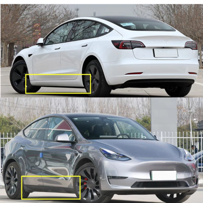 Hot Offer Side Skirt for Tesla Model Y/M3 Auto Parts Vehicle Accessories New Car Accessories-1089828-00-D 1089829 1089830