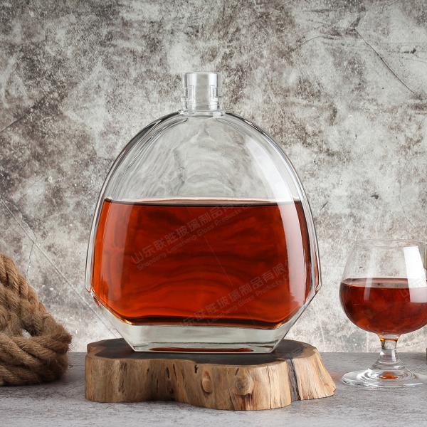 Clear Glass Decanter Xo Brandy Whiskey Bottle for Beverage Packaging 750ml 800ml