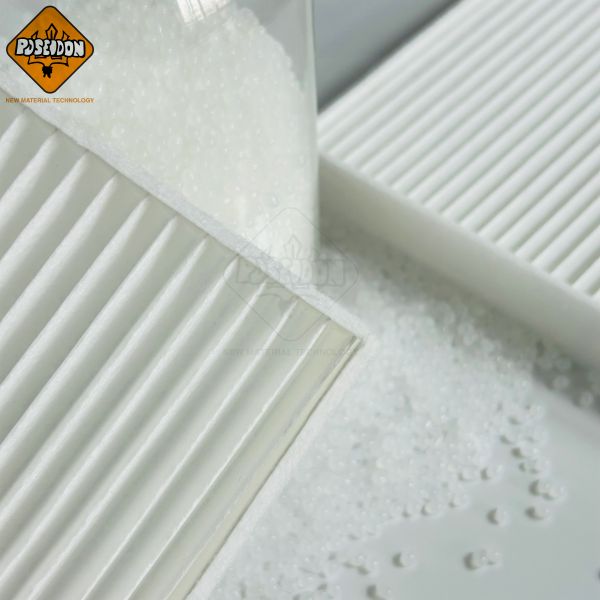 Edge Bonding Hot Melt Adhesive for Car A/C Filter , 4-Sided Bonding , POSEIDON TF1151 White Translucent Granules