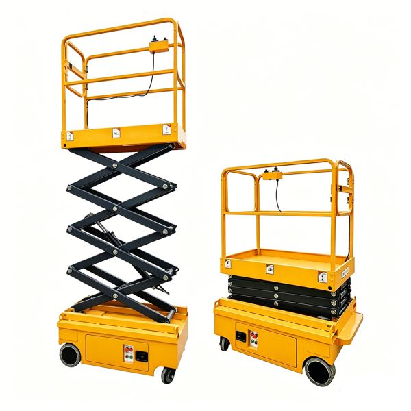 12m Mini All Electric Scissor Lift Platform For Automotive Showroom OEM