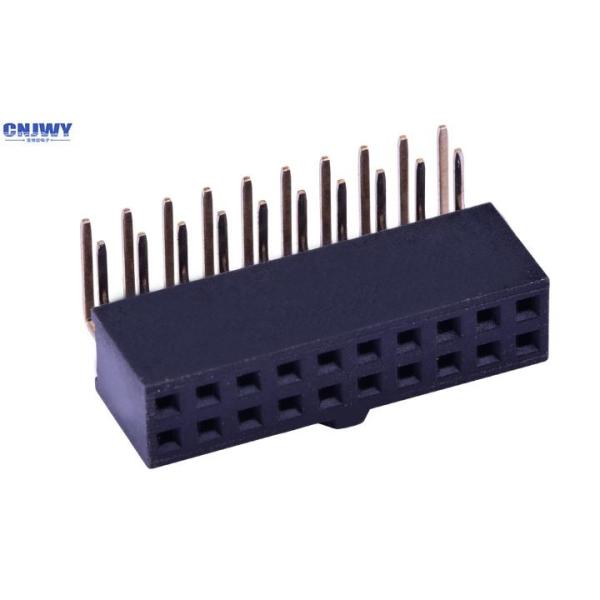 02P-40P Au Flash PA6T PH2.54MM Dual Row Female Header