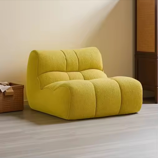 Modern Modular Fabric Tufted Lazy Lounge Sofa with Recliner for Home Leisure Compressed Foam Living Room Sofa