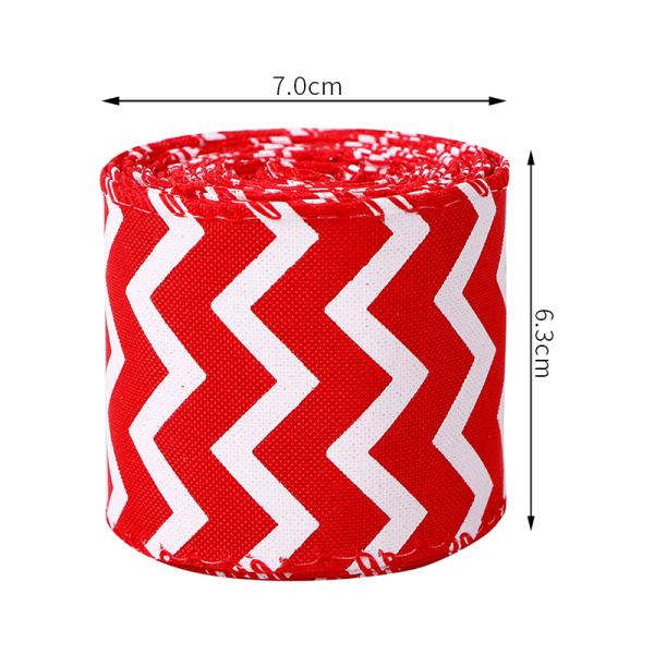 MSD Wired Burlap Ribbon 2.5 Inch Christmas Bow Ribbon Support for Customized OEM Needs