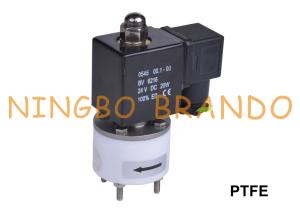 Válvula de solenoide corrosiva 1/4" 3/8" do alcaloide ácido anti PTFE 24V 220V