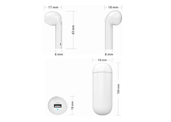 3300mah Power Bank Bluetooth Mono Earphone , 4.2 I9 Tws Mono Bluetooth Earbud