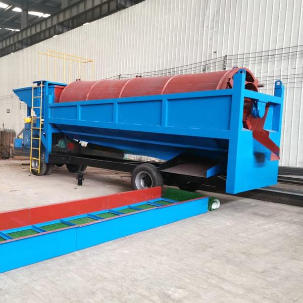 6500 KG Gold Machinery Separator Mobile Gold Trommel Wash Plant