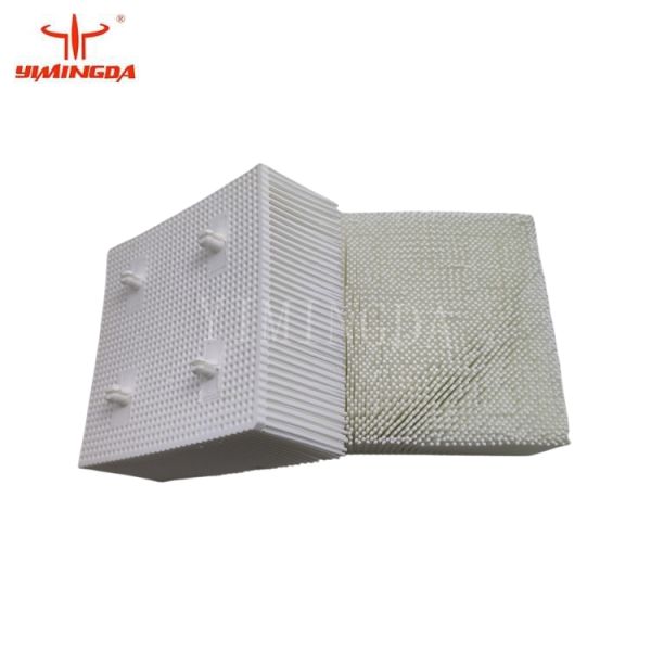 Bristle Block Nylon White Color & Black Plasic Brush For Bullmer 100 x 100 x 40mm