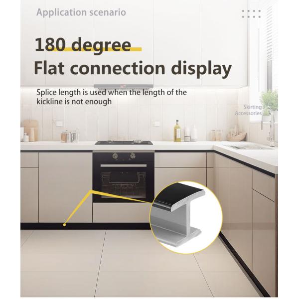 Laminate Flooring Decorative PVC Skirting Board Corner with Printing and UV Coating