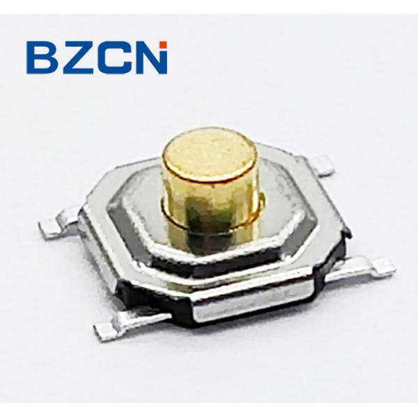 4 Pins Momentary Tactile Switch 50mA Rating Copper Terminal Silver Plate