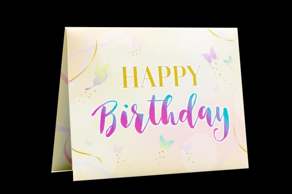 Recyclable 3D Pop Up Greeting Card with Blank Message Space Personalization Option