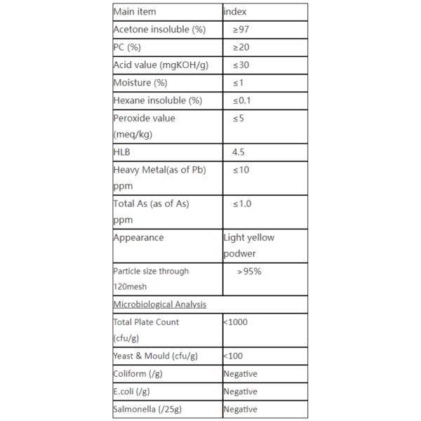 2201 зерно лецитина IP LCN-90P не GMO